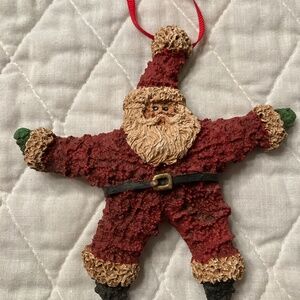 Wood World Inc. Starfish Santa Ornament Hand Crafted  in Virginia